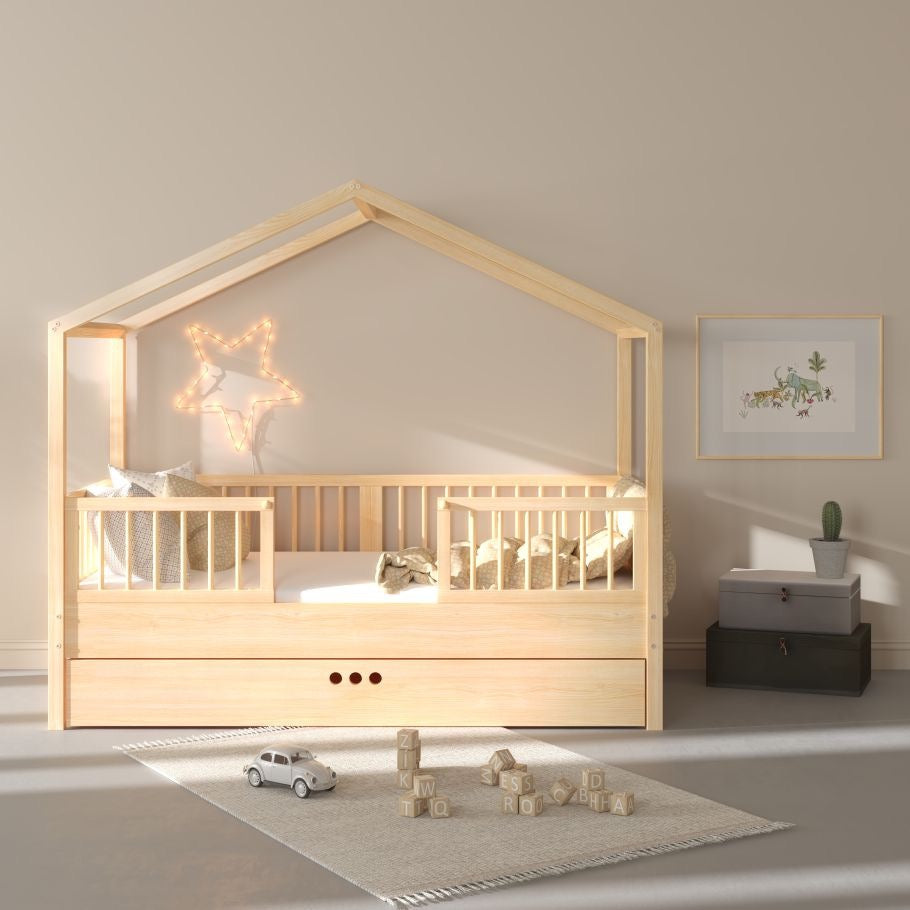 Dream Nest Pine House Bed 80x160